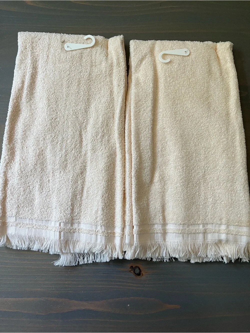 80s 90s Country Goose Dish Towels Set of 2 Embroidered Lets Get Together NOS NWT
